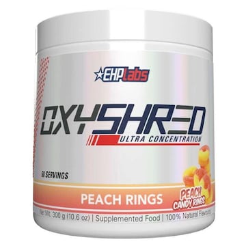EHPlabs OxyShred Peach Candy Rings 270g | Woolworths