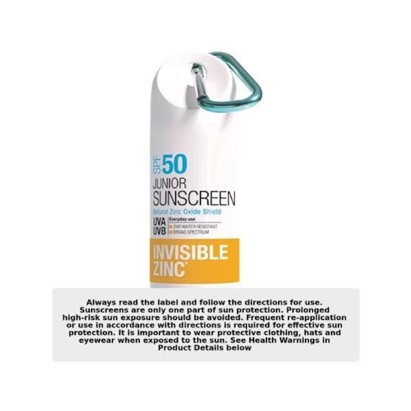 Invisible Zinc Junior Mineral Sunscreen SPF50+ 60g