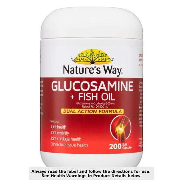 Nature's Way Glucosamine & Fish Oil 200 Capsules
