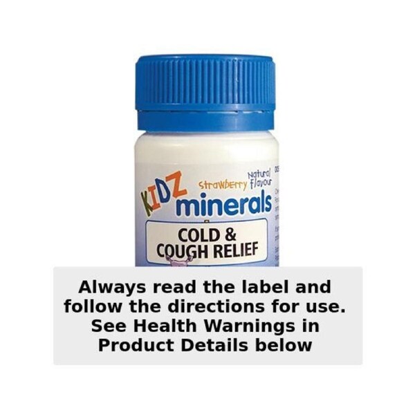 Schuessler Tissue Salts Kidz Minerals Cough & Cold Relief 100 Tablets