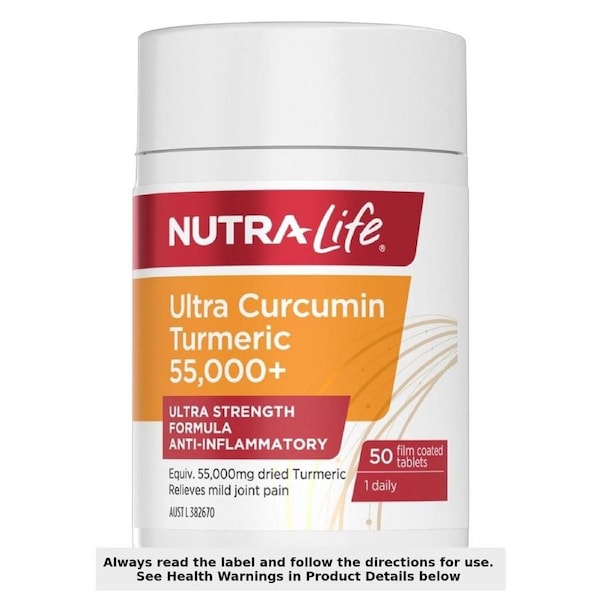 Nutra-Life Ultra Curcumin Turmeric 55000+ 50 Tablets
