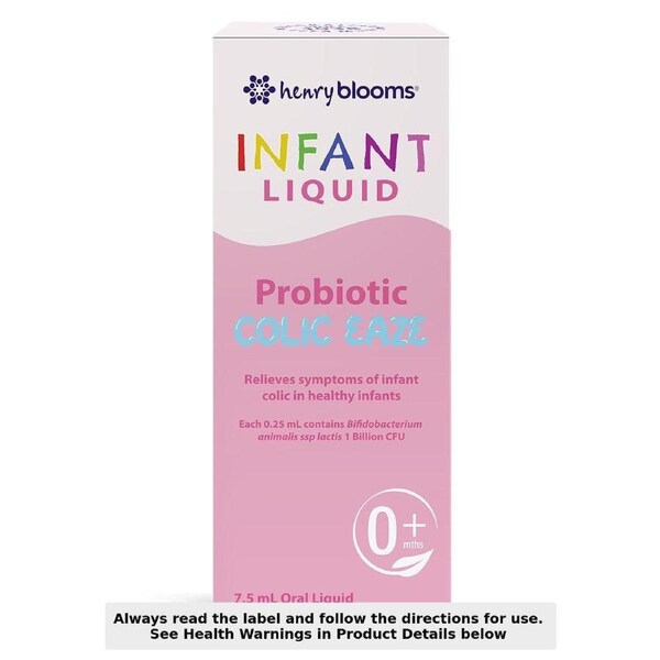 Henry Blooms Infant Liquid Probiotic Colic Eaze 7.5 ml
