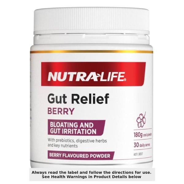 Nutra-Life Gut Relief Powder Berry 180g