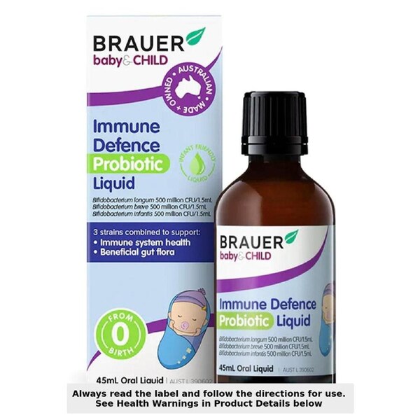 Brauer Baby & Child Immune Defence Probiotic Liquid for Infants 45ml