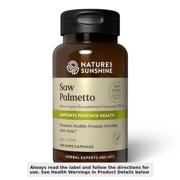 Nature's Sunshine Saw Palmetto 550mg 100 Capsules