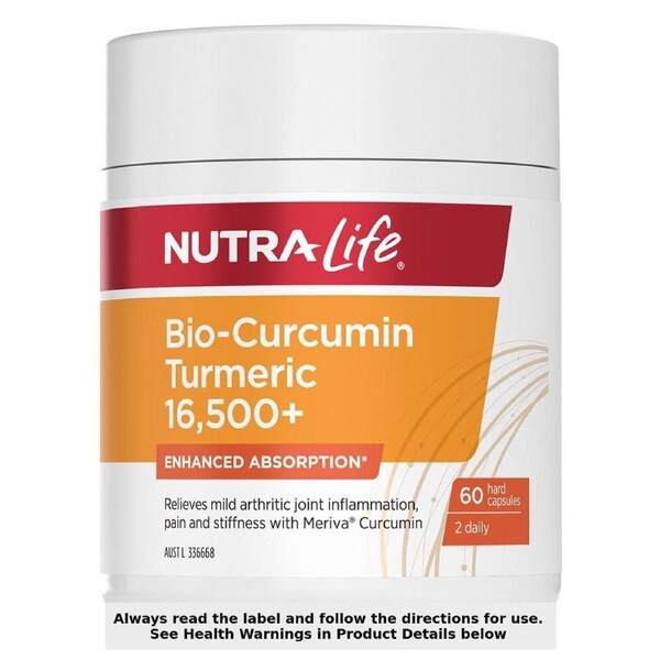 Nutra-Life Bio-Curcumin Turmeric 16500+ - 60 Capsules