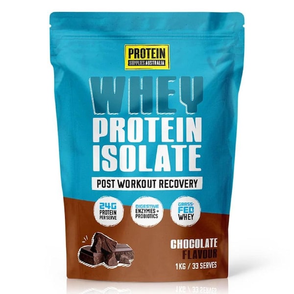 Protein Supplies Australia Whey Protein Isolate Chocolate 1kg