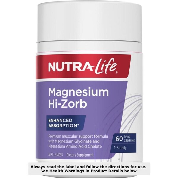Nutra-Life Magnesium Hi-Zorb 60 Capsules