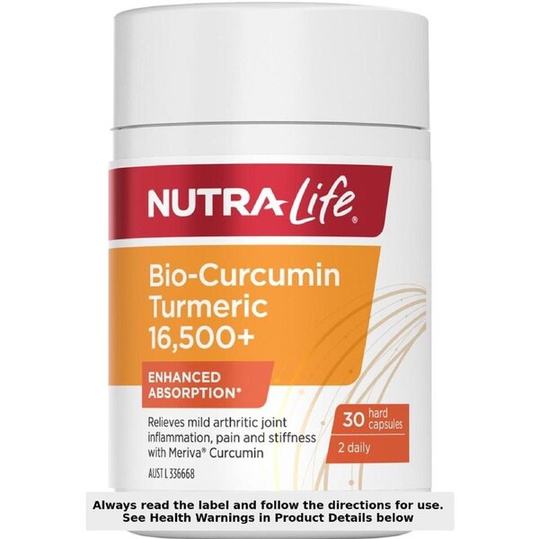 Nutra-Life Bio-Curcumin Turmeric 16500+ 30 Capsules