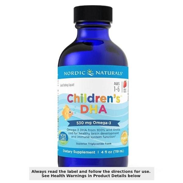 Nordic Naturals Children's Omega 3 Fish Oil DHA Strawberry 119ml