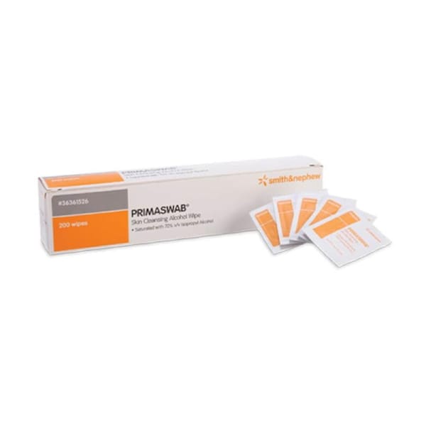 Smith & Nephew Primaswab Skin Cleansing Alcohol Wipes 200 Pack