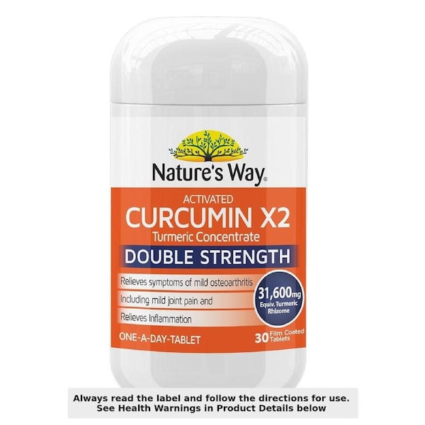 Nature's Way Activated Curcumin X2 Turmeric Concentrate 30 Tablets