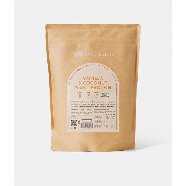 Bare Blends Plant Protein Powder Vanilla & Coconut 750g