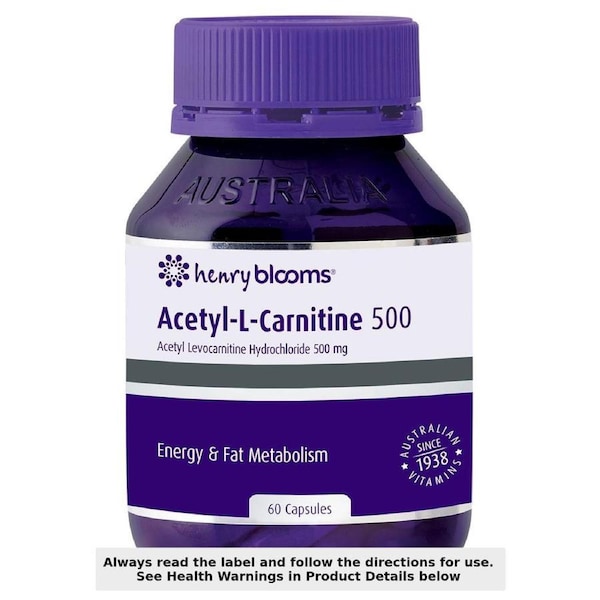 Henry Blooms Acetyl L-Carnitine 500 60 Capsules