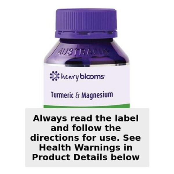 Henry Blooms Turmeric & Magnesium 60 Capsules