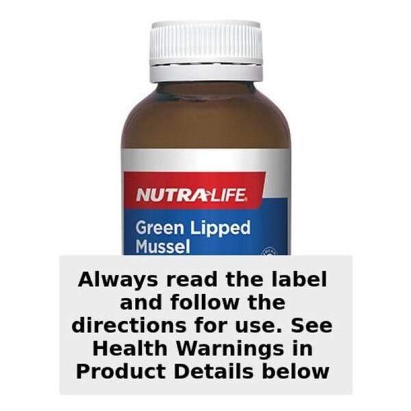 Nutra-Life Green Lipped Mussel 850mg+ 90 Capsules