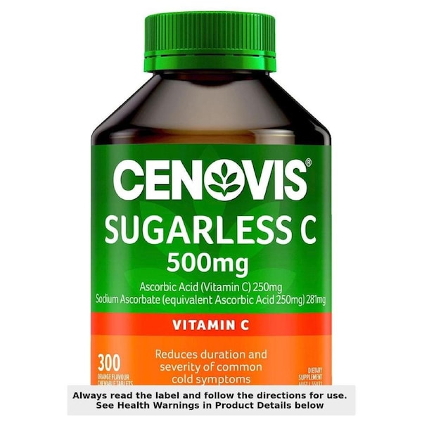 Cenovis Sugarless Vitamin C 500mg Orange 300 Tablets