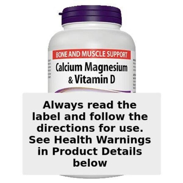 Webber Naturals Calcium Magnesium & Vitamin D 250 Tablets