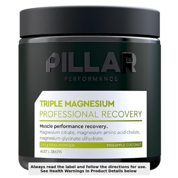 Pillar Performance Triple Magnesium Powder Pineapple Coconut 200g