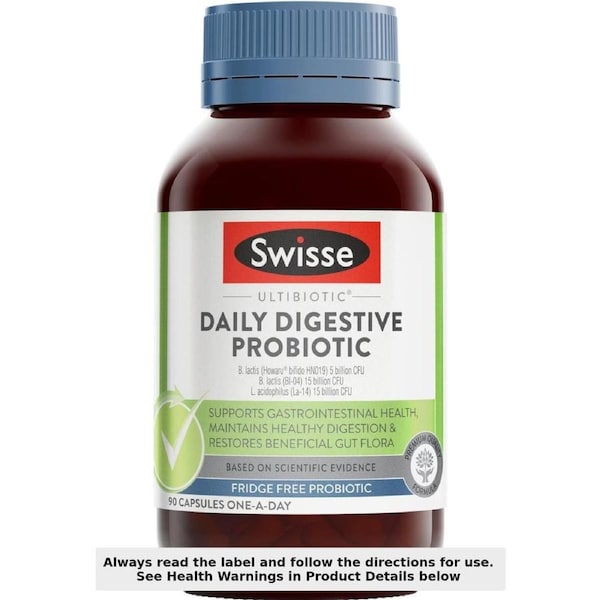 Swisse Ultibiotic Daily Digestive Probiotic 90 Capsules