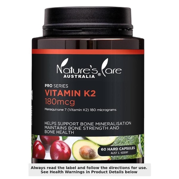 Nature's Care Pro Vitamin K2 180mcg 60 Capsules