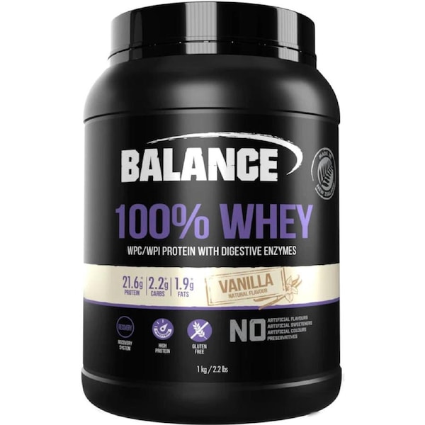 Balance 100% Whey Protein Powder Vanilla 1kg