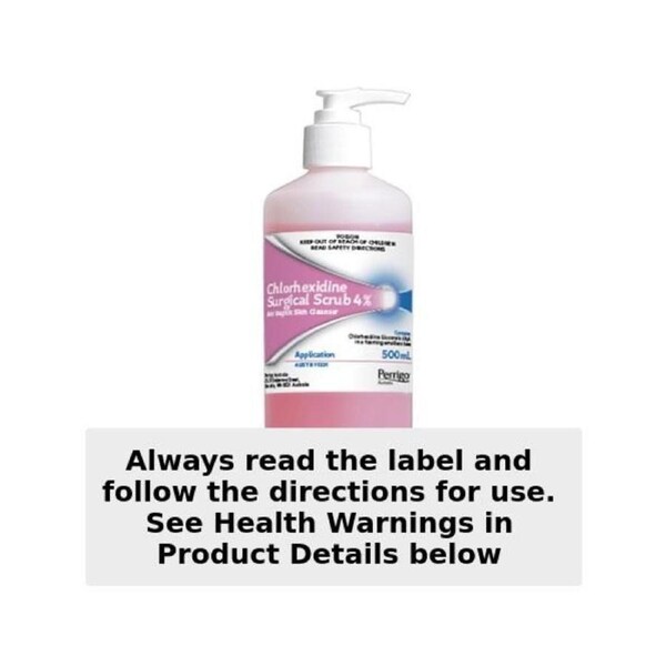 Perrigo 4% Chlorhexidine Surgical Scrub 500ml