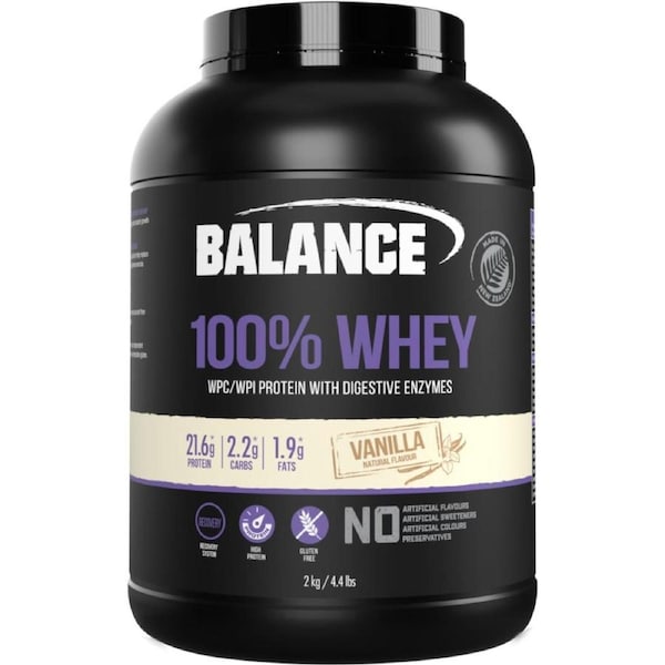 Balance 100% Whey Protein Powder Vanilla 2kg