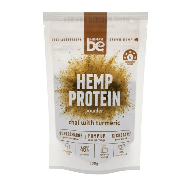 HEMP & be Hemp Protein Powder - Chai with Turmeric 100g