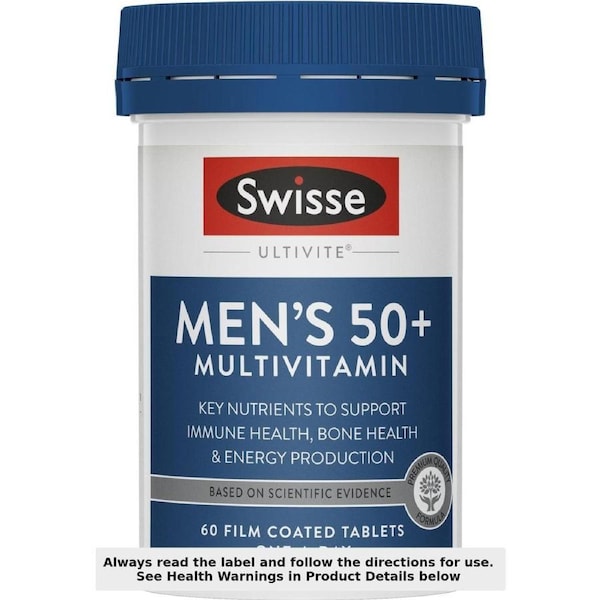 Swisse Ultivite Mens 50+ Multivitamin 60 Tablets