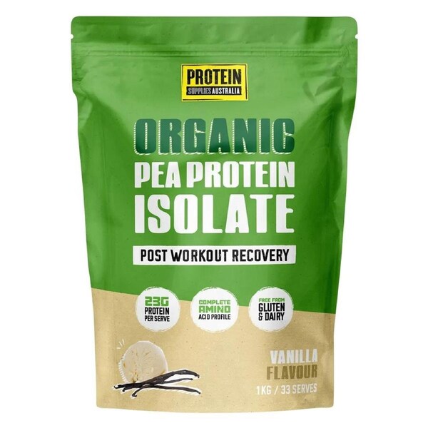 Protein Supplies Australia Pea Protein Isolate Vanilla Bean 1kg