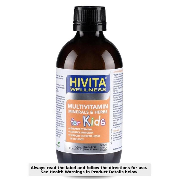 HIVITA Wellness Kids Multivitamin Minerals & Herbs 200ml