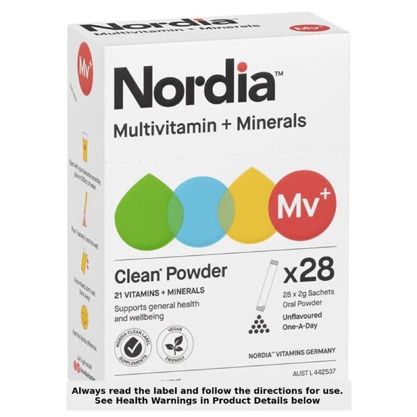Nordia Multivitamin + Minerals Powder 28 Sachets