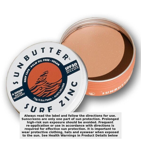 SunButter Surf Zinc Sunscreen SPF50 70g