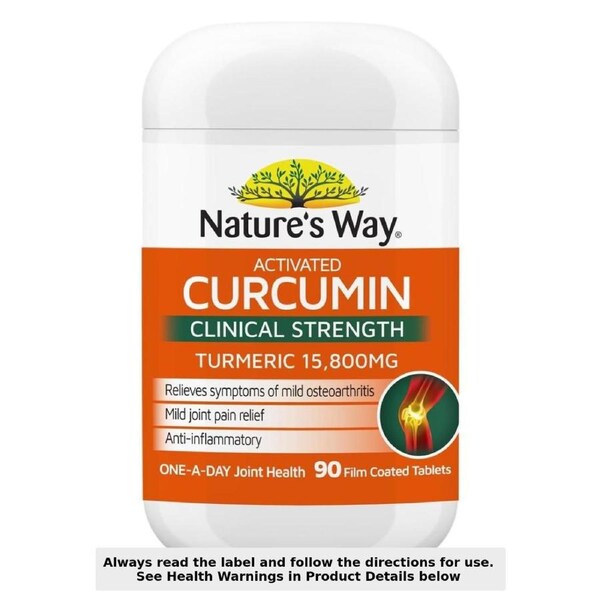 Nature's Way Activated Curcumin Clinical Strength 90 Tablets