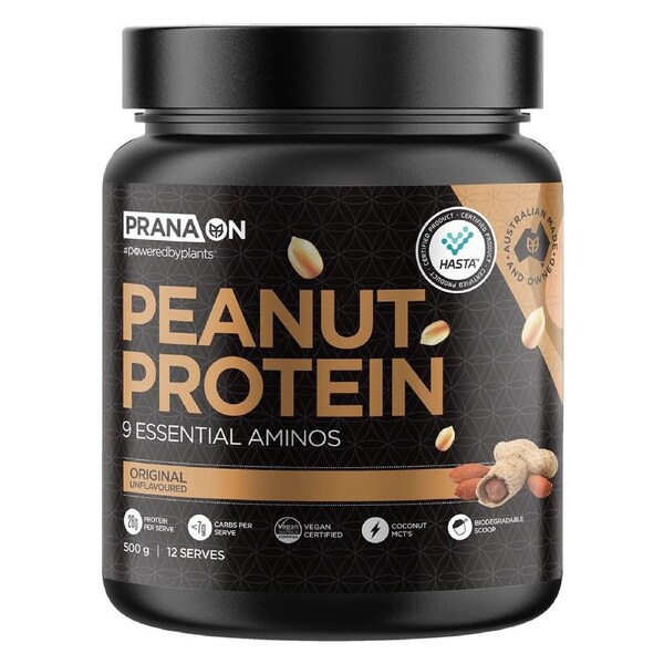 PranaOn Vegan Peanut Protein Powder Original 500g
