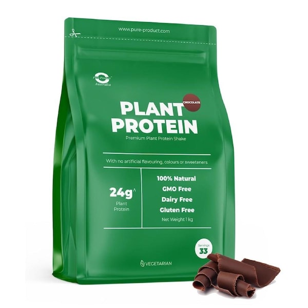 Pure Product Australia Plant Protein Powder Chocolate 1Kg