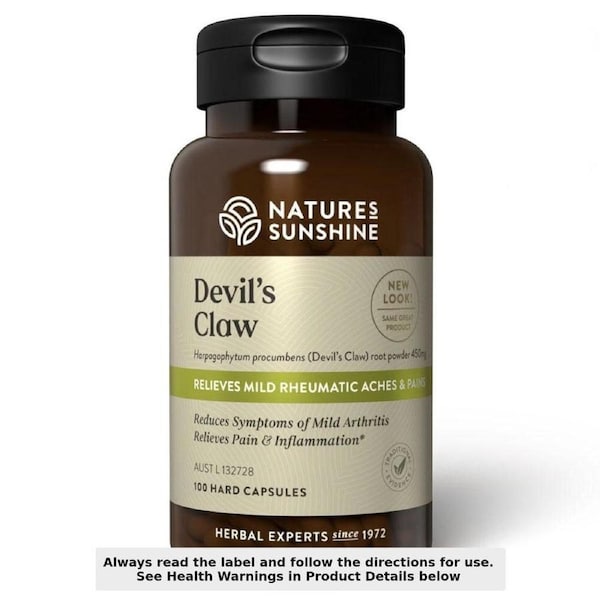 Nature's Sunshine Devils Claw 450mg 100 Capsules