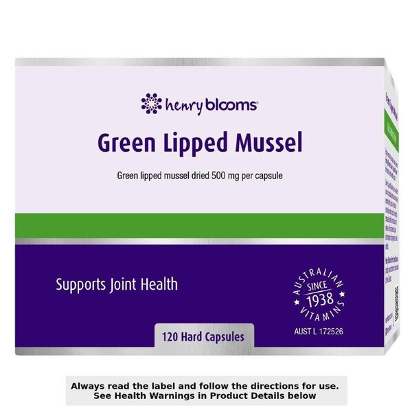 Henry Blooms Green Lipped Mussel 120 Capsules