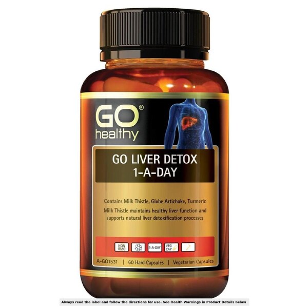 GO Healthy Liver Detox 1-A-Day 60 Vege Capsules