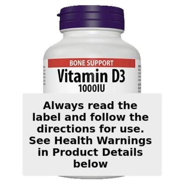 Webber Naturals Vitamin D3 1000iu 250 Soft Gel Capsules