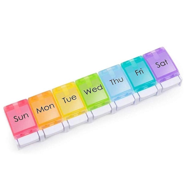 7 Day Weekly Pill Box Medicine Organizer Large Case