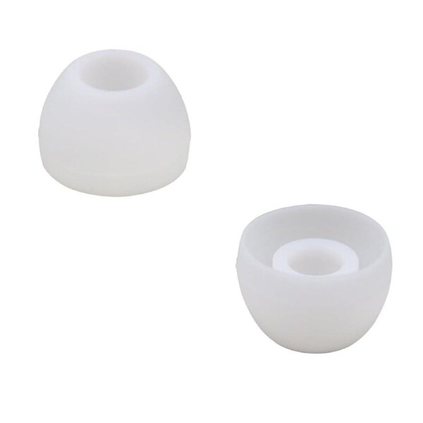 Small White Silicone Earbud Replacement Covers Pads Universal Earphones 1 Pair