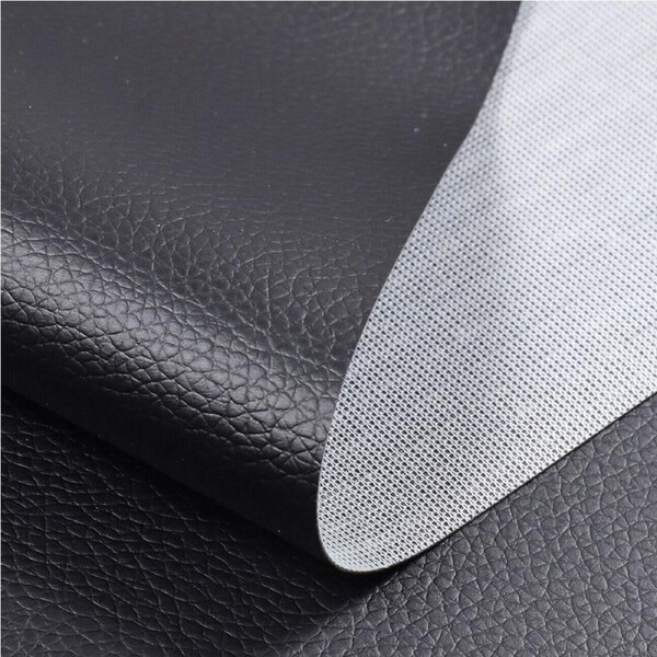 Upholstery Synthetic Leather 1.4,mx4m Restore Home Furniture Black Marine Vinyl