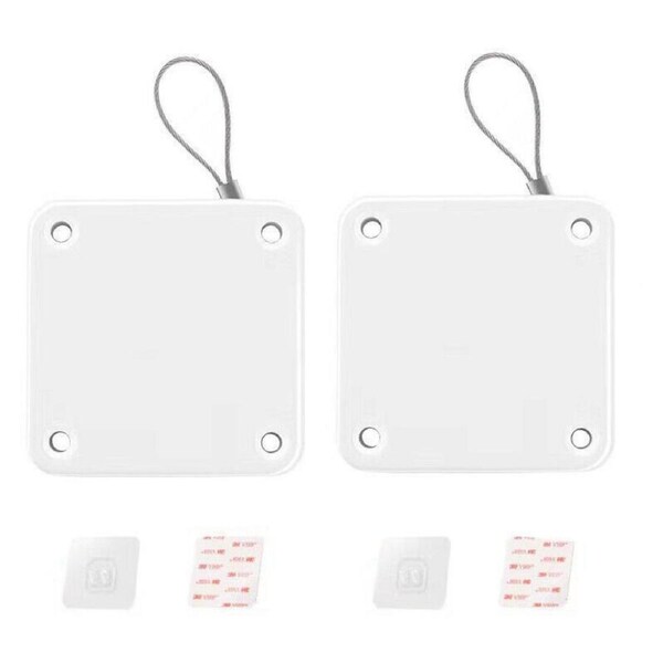 Automatic Door Closer Sensor Auto 2x Punch-free White Home Kitchen Door Security