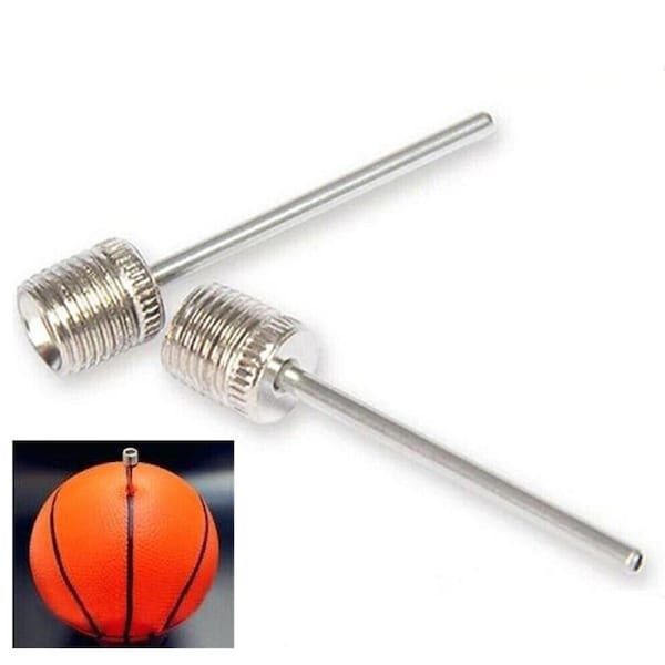 Sports Inflating Pin Nozzle Basketball Football Soccer Ball 2pcs Air Pump Needle