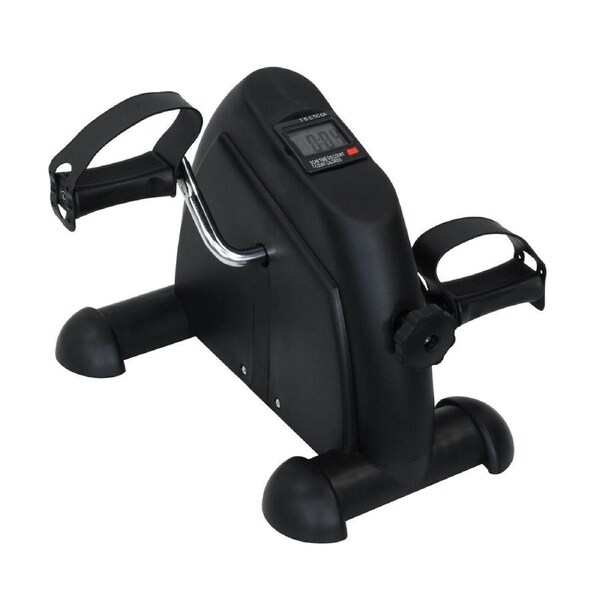 Portable Mini Exercise Bike w/ LCD Display Exerciser Foot Peddler Machine Black