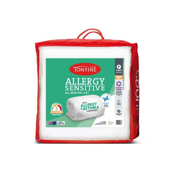 Tontine Allergy Sensitive All Seasons Quilt/Doona Home Bedding White King