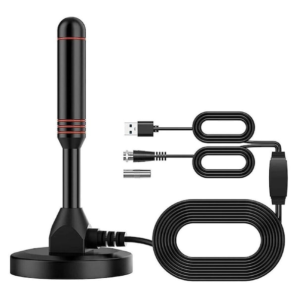 300 Mile Range HDTV Amplifier Indoor Outdoor TV Antenna Digital Signal Booster