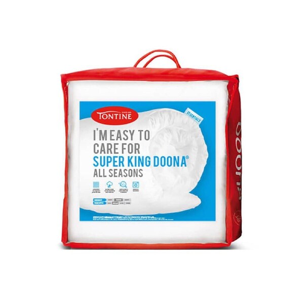 Tontine All Seasons I’m Easy To Care For Doona Home Bedding White Super King